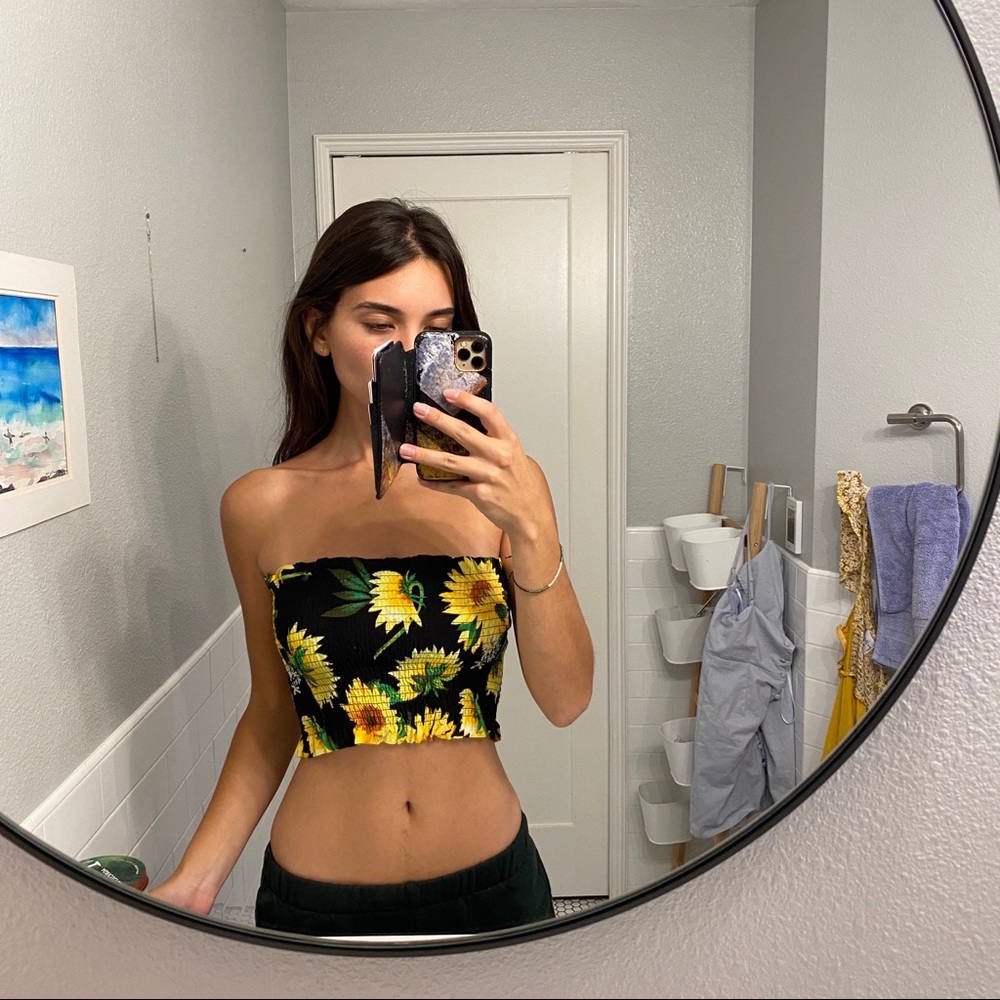 Sunflower Crop Top